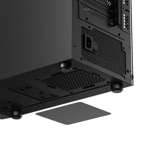 CARCASA PCCooler middle tower, gaming, fara sursa, suporta 7xfan, , PSU shroud, USB 3.1 gen x 1, USB 2.0 x 2, audio+mic, 5 sloturi expansiune, negru, "C3B310-BKP0-GL" — miniatură