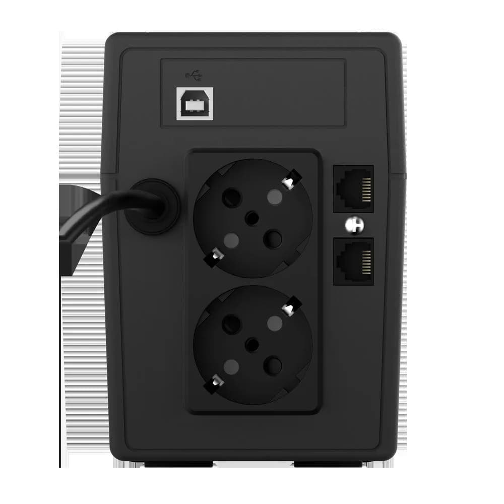 UPS nJoy Cadu 650, 650VA/360W, Afisaj LCD cu ecran tactil, 2 x prize Schuko — miniatură