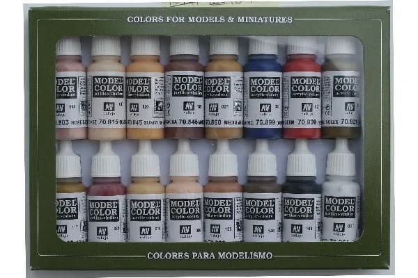 Accesoriu imprimantă 3D Acrylicos Vallejo Vallejo Model Color Set Face & Skin Tones