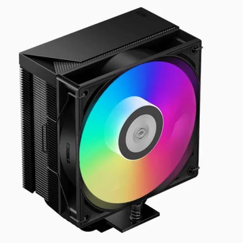 Cooler PCCooler "RT500 TC ARGB", skt. Intel si AMD, racire aer, vent 120mm,500 - 2200 rpm, 5 heatpipes, inaltime 155mm, negru ARGB, "RT500 TC ARGB BK" — miniatură