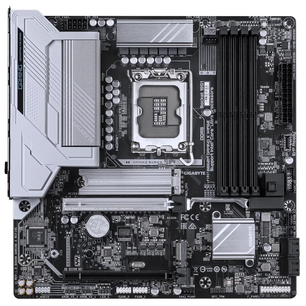 Placa de baza Gigabyte B860M GAMING X WIFI6E, Socket 1851, DDR5, Micro-ATX — miniatură