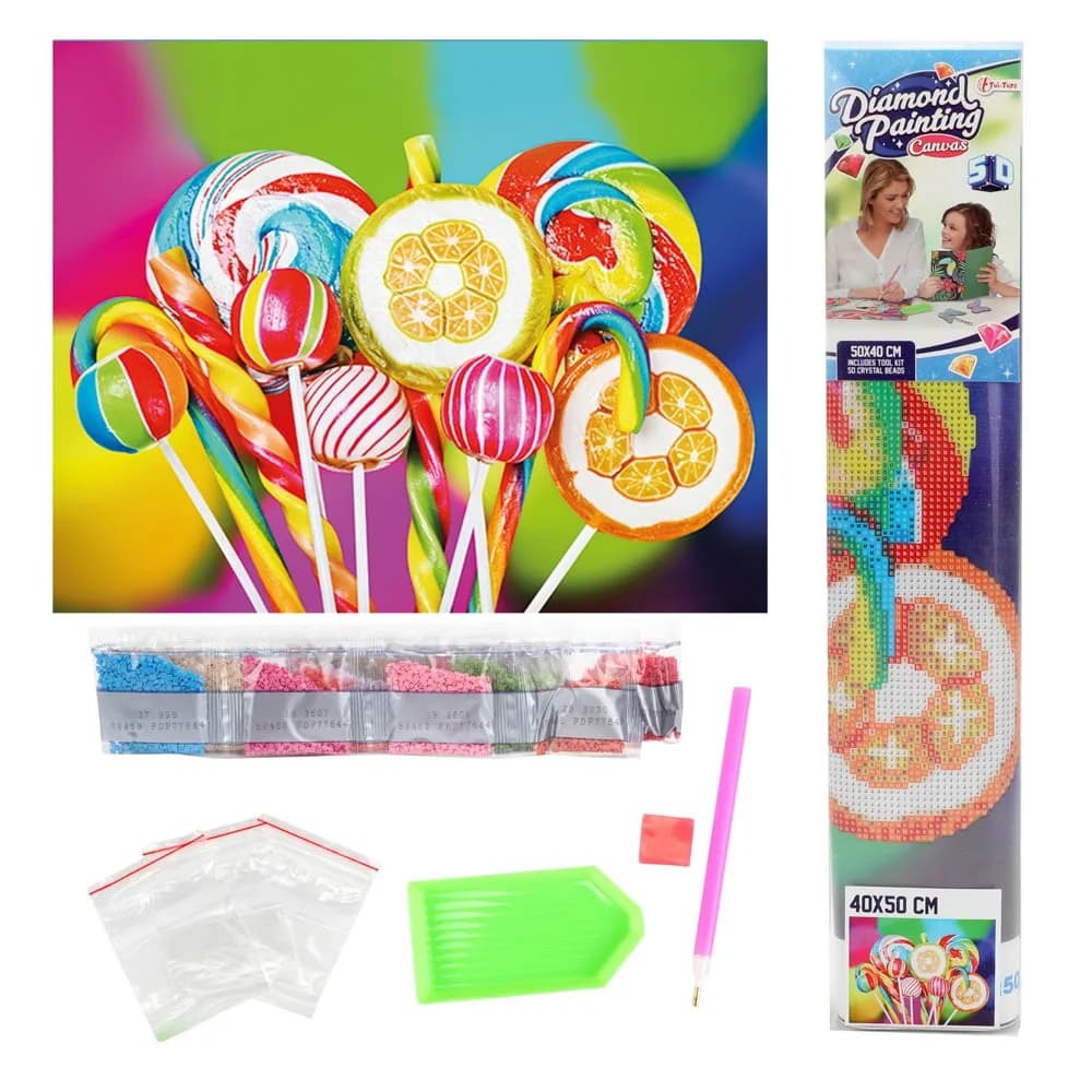 Set creatie cu diamante, 40x50 cm - Toi-Toys — miniatură