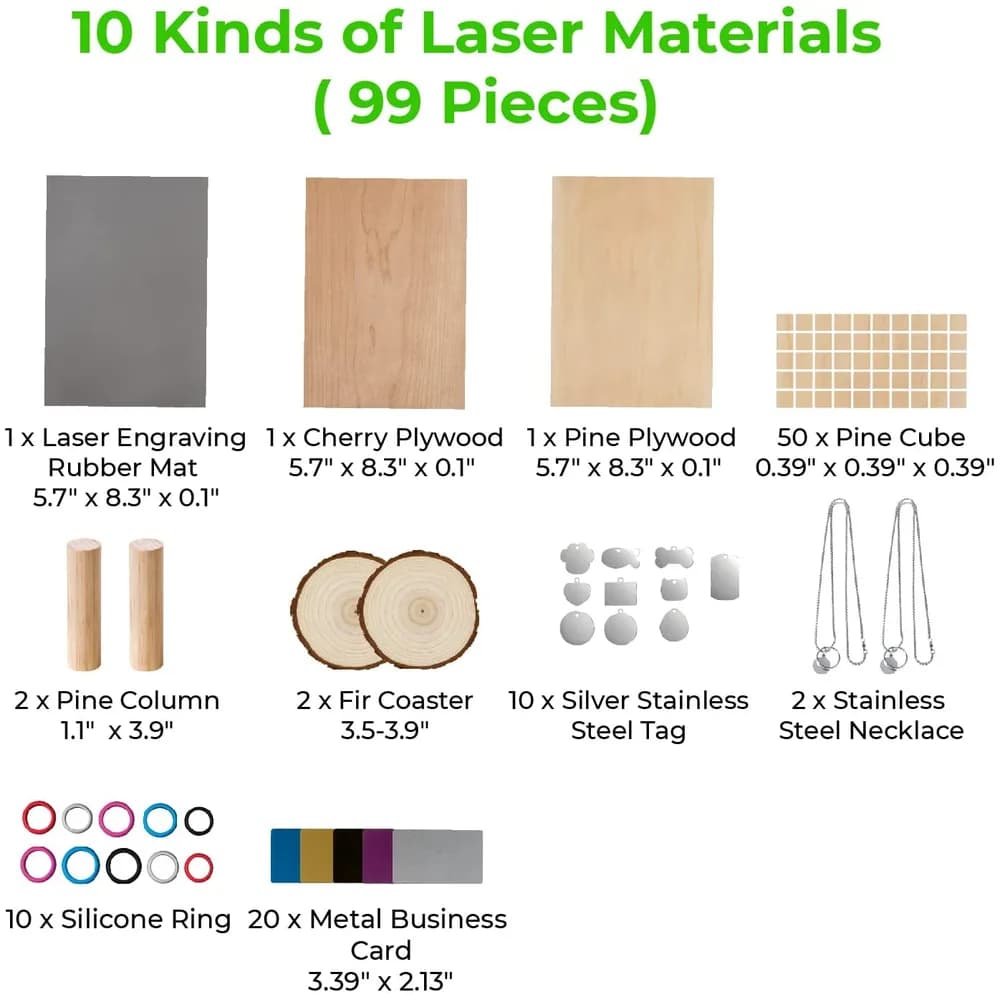Accesoriu gravator laser xTool Laser Material Pack — miniatură