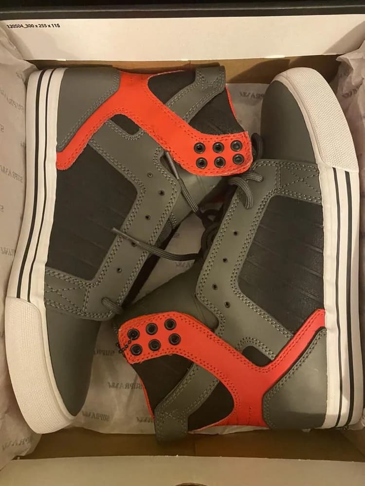 INCALTAMINTE SUPRA SKYTOP IV LIGHT GREY/WHITE/CHARCOAL, 44.5 — miniatură