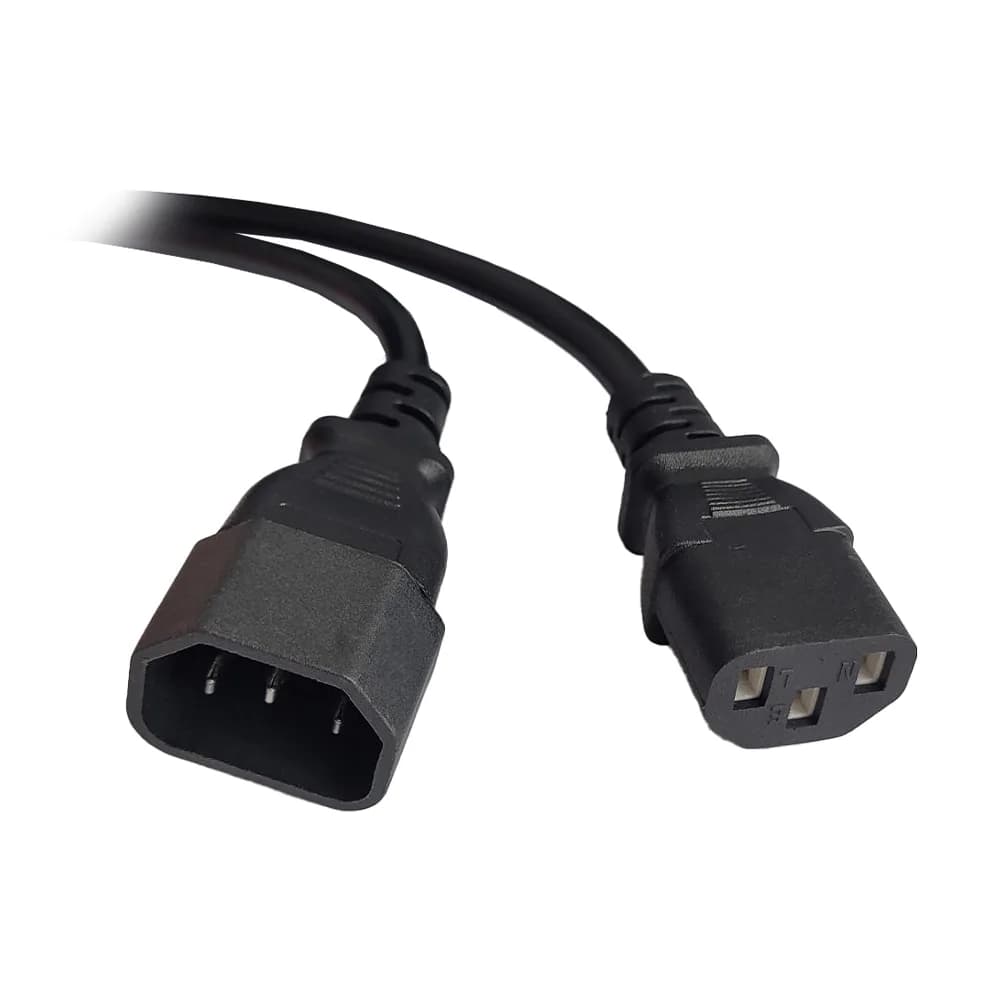 CABLU alimentare Spacer prelungitor, 1.8m, intrare C14, iesire C13, 6A, negru, "SPPW-C14-C13-6A-1.8"