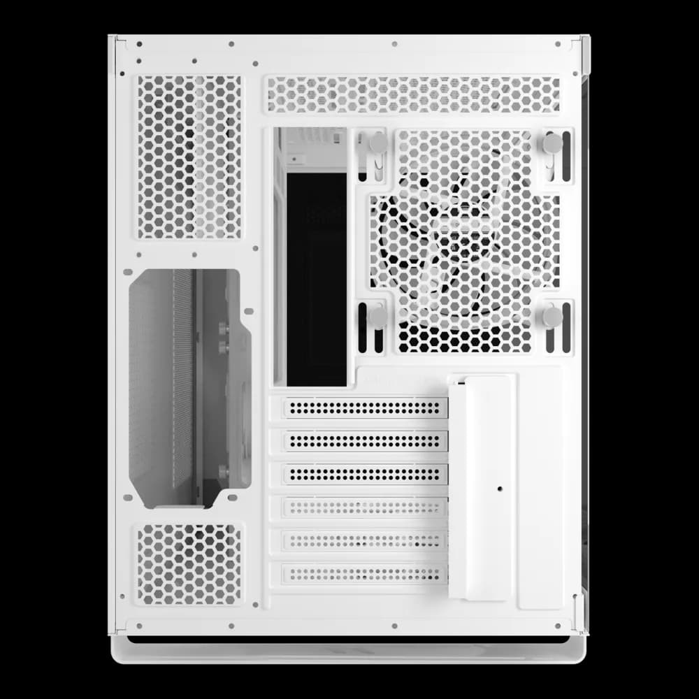 CARCASA PCCOOLER, Middle Tower, ATX, fara sursa, sticla securizata, 6 ventilatoare incluse, iluminare ARGB, negru, USB 3.2 gen 1 x 2, USB Type-C x 2, mic, audio, "C3 T500 ARGB WH" — miniatură