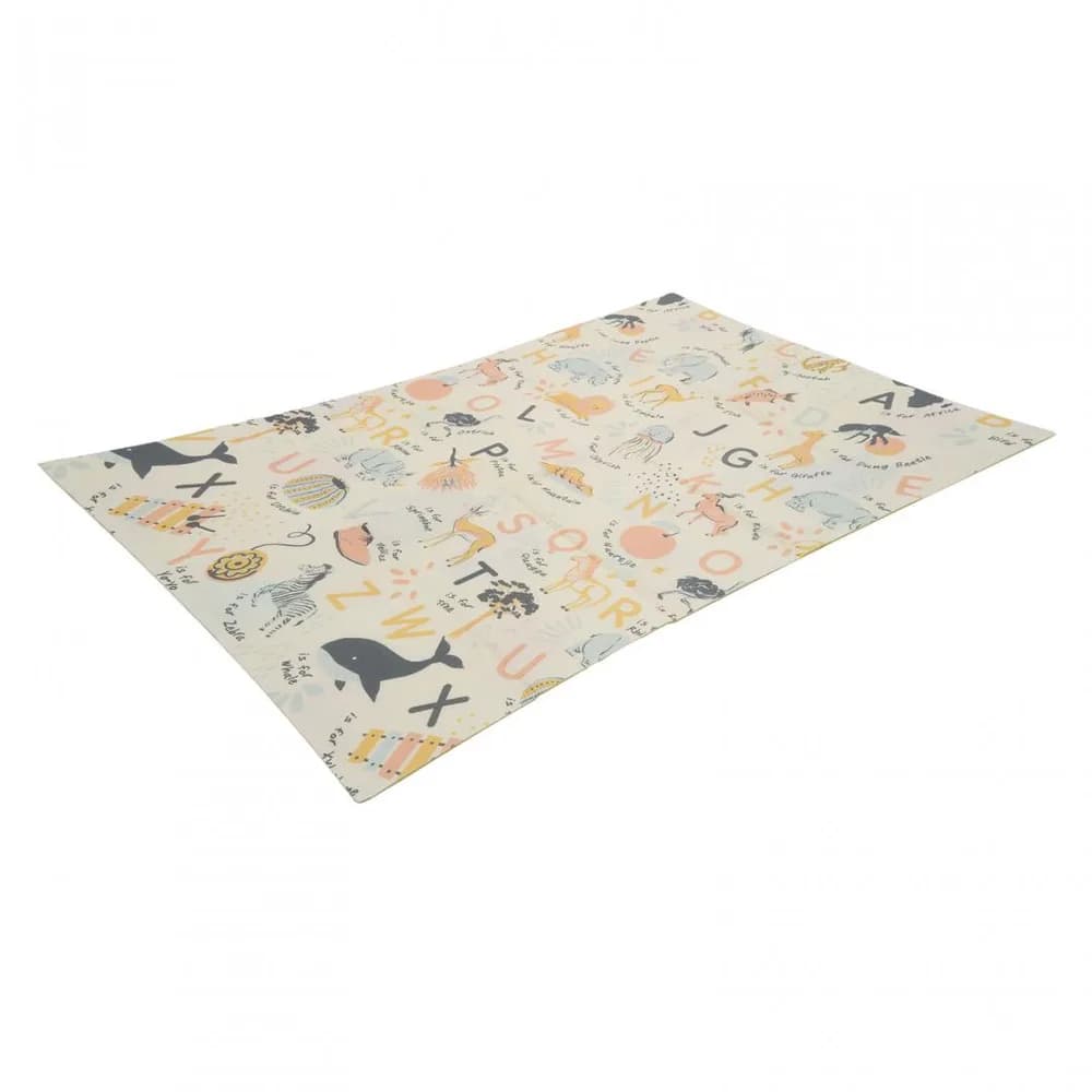 Covor de joaca pentru copii U-Grow, din spuma, pliabil, 2 fete, impermeabil, izolant, 120 x 180 x 1 cm, alfabet — miniatură