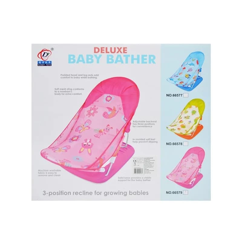 Scoica pentru baie bebe, cu suport — miniatură