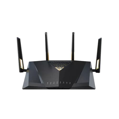 Router Asus Dual-Band RT-BE98U, WIFI-7, Standarde wireless: IEEE 802.11a, IEEE 802.11b, IEEE 802.11g, WiFi 4 (802.11n), WiFi 5 (802.11ac), WiFi 6 (802.11ax), WiFi 7 (802.11be), IPv4, IPv6, Segment Produs: BE7200, Viteza wireless: 1376+5764 Mbps, 4 x antene externe, Procesor: 2.6GHz quad-core — miniatură