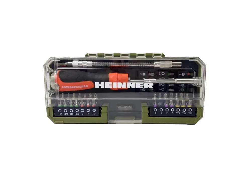 HEINNER SET 43 PIESE - SURUBELNITA CU CLICHET CU ACC — miniatură