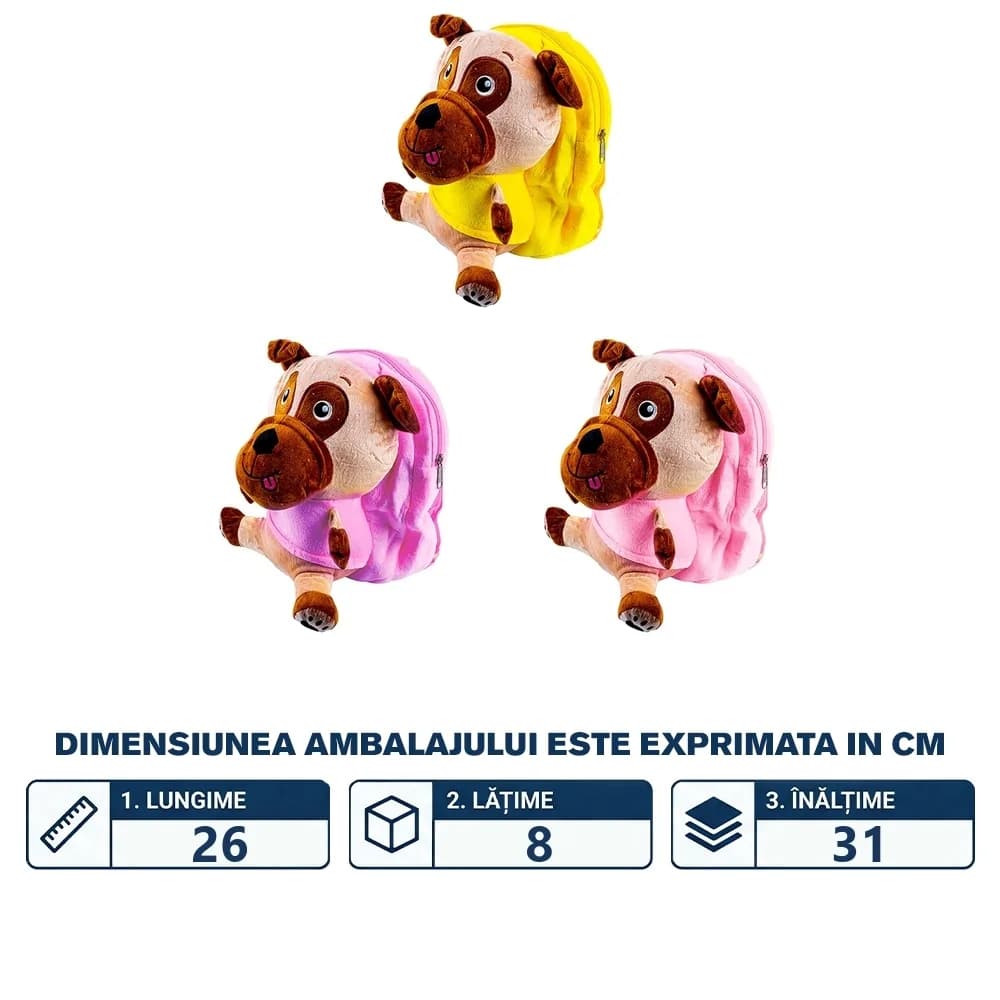 Ghiozdan din plus, Catel — miniatură