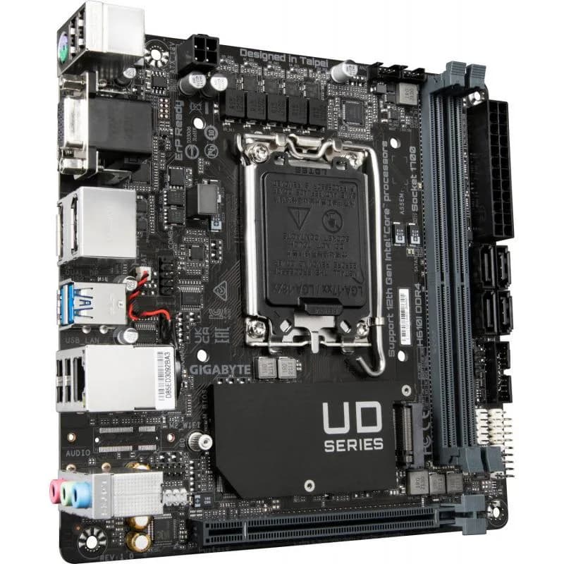 Placa de baza Gigabyte H610I, Socket 1700, DDR4, Mini-ITX — miniatură