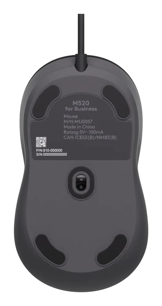 Mouse USB Mouse M520 black f. Business "910-007511" — miniatură