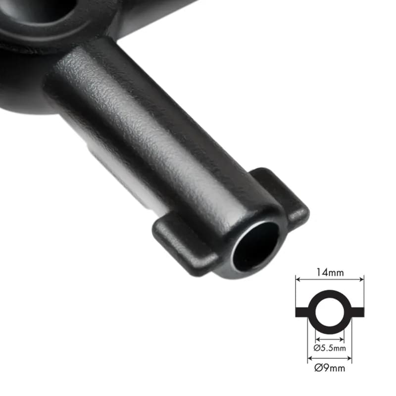 CHEIE UNIVERSALA in cruce Logilink, pentru cabinete, 4 tipuri de cheie, aliaj zinc, black, "WZ0072" — miniatură