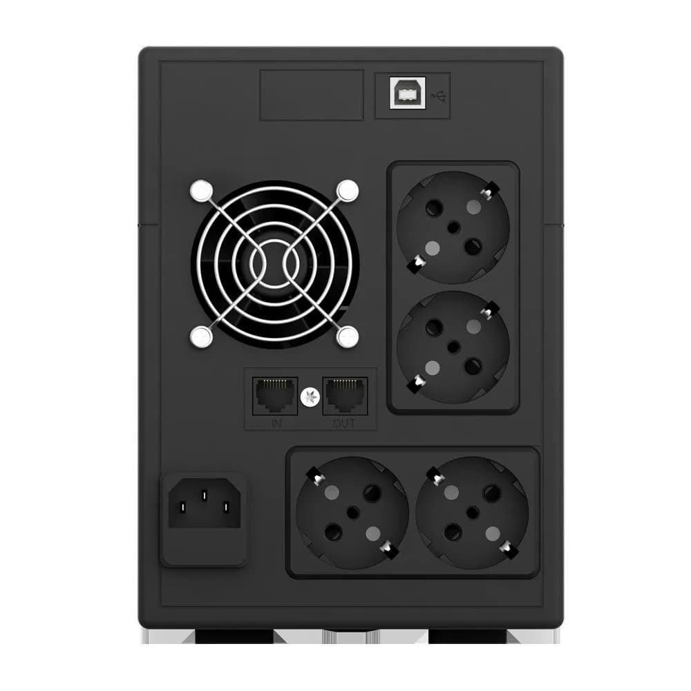 UPS nJoy Cadu 2000, 2000VA/1200W, Afisaj LCD cu ecran tactil, 4 x prize Schuko — miniatură
