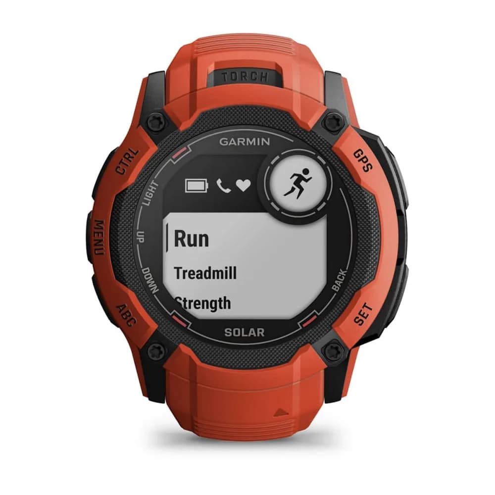 Smartwatch Instinct 2X Solar 2.79cm (1.1") MIP, 50mm, Digital, 176x176px, Touchscreen Graphite GPS (satellite), Rosu"010-02805-01" — miniatură