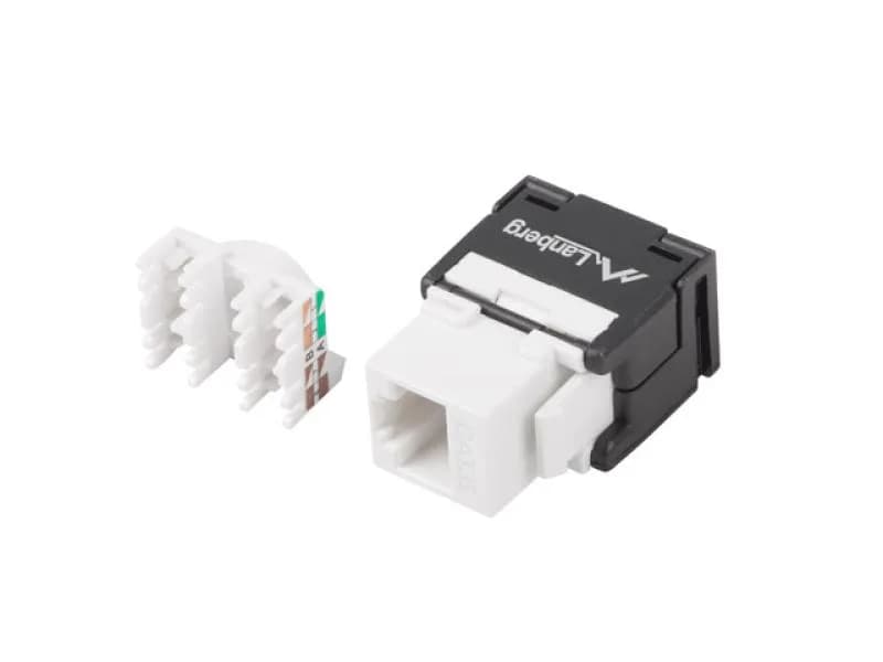 Modul Keystone fără scule RJ45LSA Cat.6 UTP 180°
