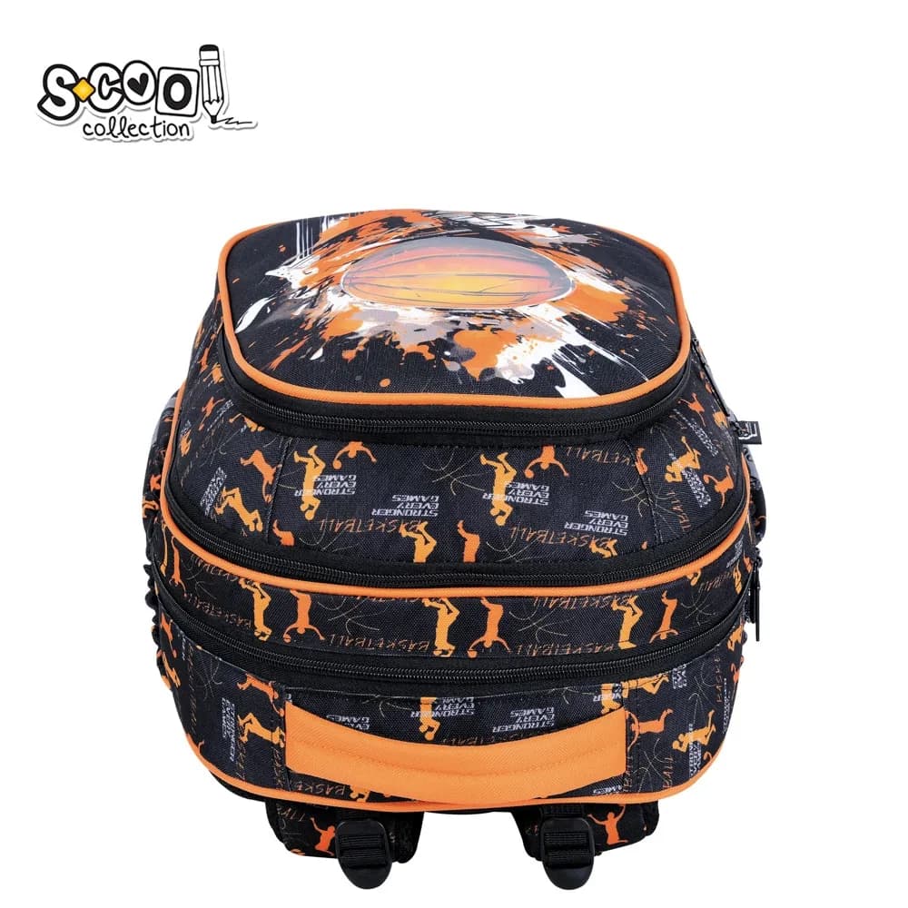 Ghiozdan anatomic, 39x33x18 cm, BASKETBALL - S-COOL — miniatură