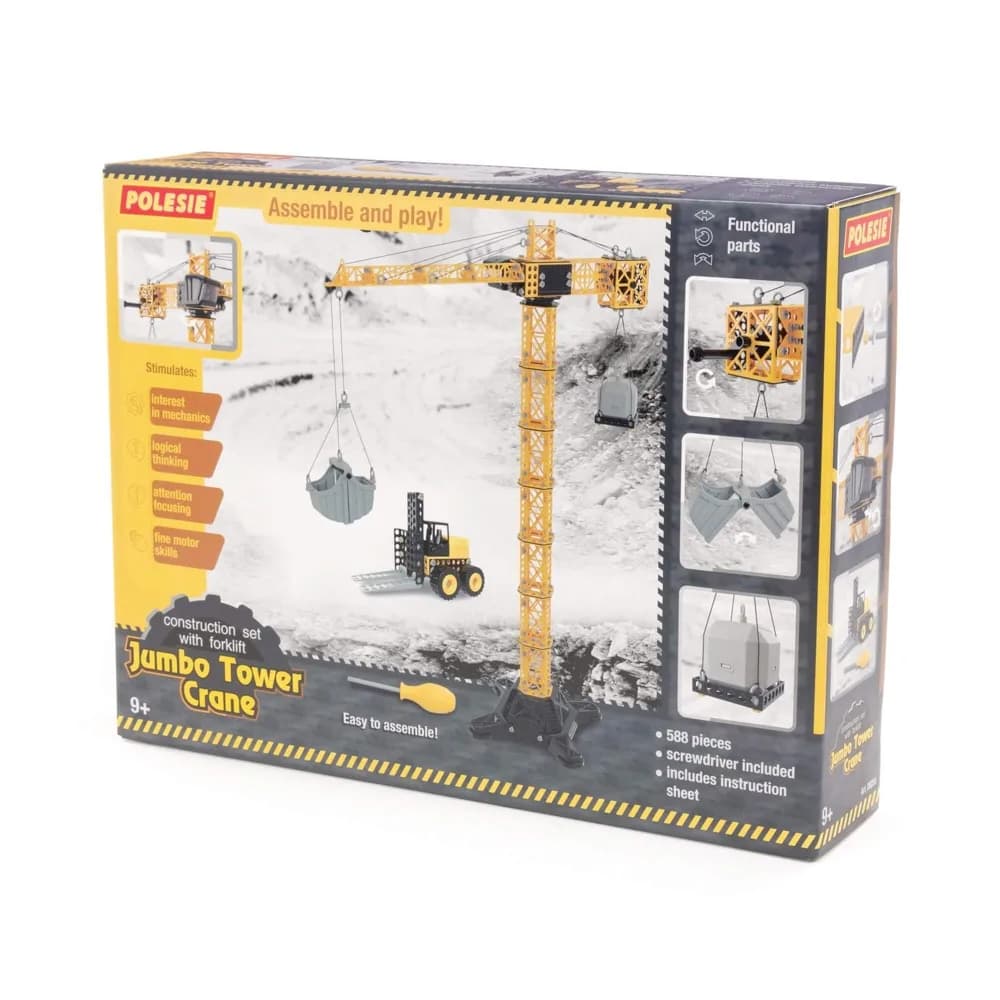 Macara turn JUMBO, cu stivuitor, 68x26x93 cm, Polesie — miniatură