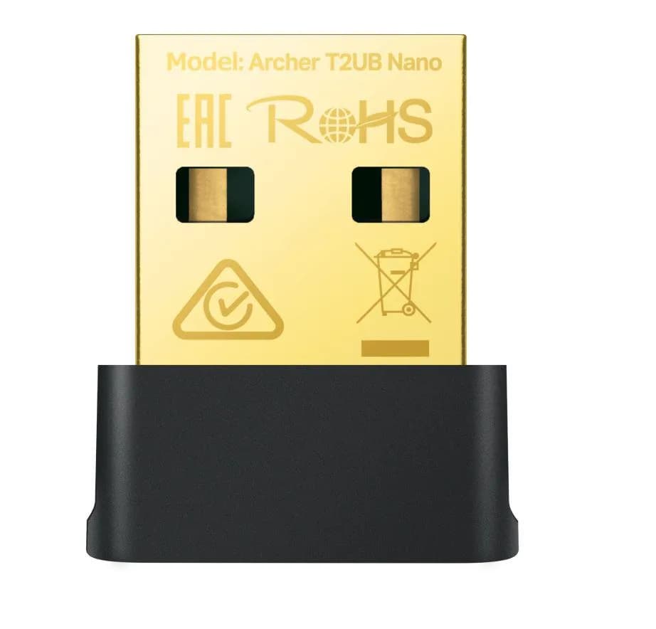ADAPTOR RETEA TP-LINK AC600, extern wireless 2.4 GHz | 5 GHz si Bluetooth 4.2, USB 2.0, port, 600 Mbps, antena interna x 1, "Archer T2UB Nano"