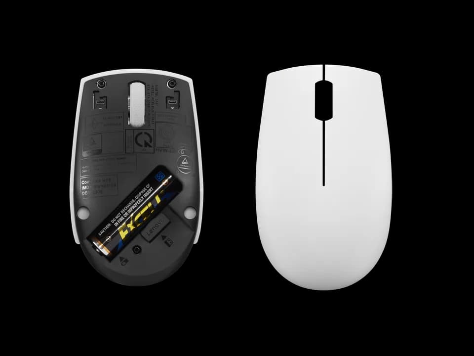 Mouse Wireless Lenovo 300, 1000 dpi, Gri — miniatură