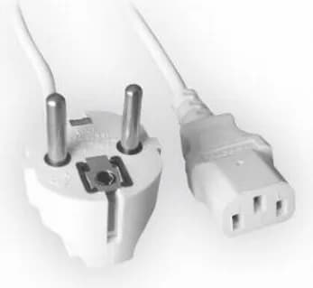 CABLU alimentare GEMBIRD 1.8m, intrare Shucko, iesire C13, 10A, certificare VDE, bulk, white, "PC-186W-VDE"
