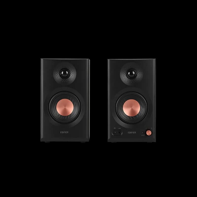 BOXE EDIFIER 2.0, RMS: 36W (2 x 18W), studio monitor, volum, bass, treble, intrare jack 6.35 TRS balanced, RCA, iesire casti, black, "MR3-BK" — miniatură