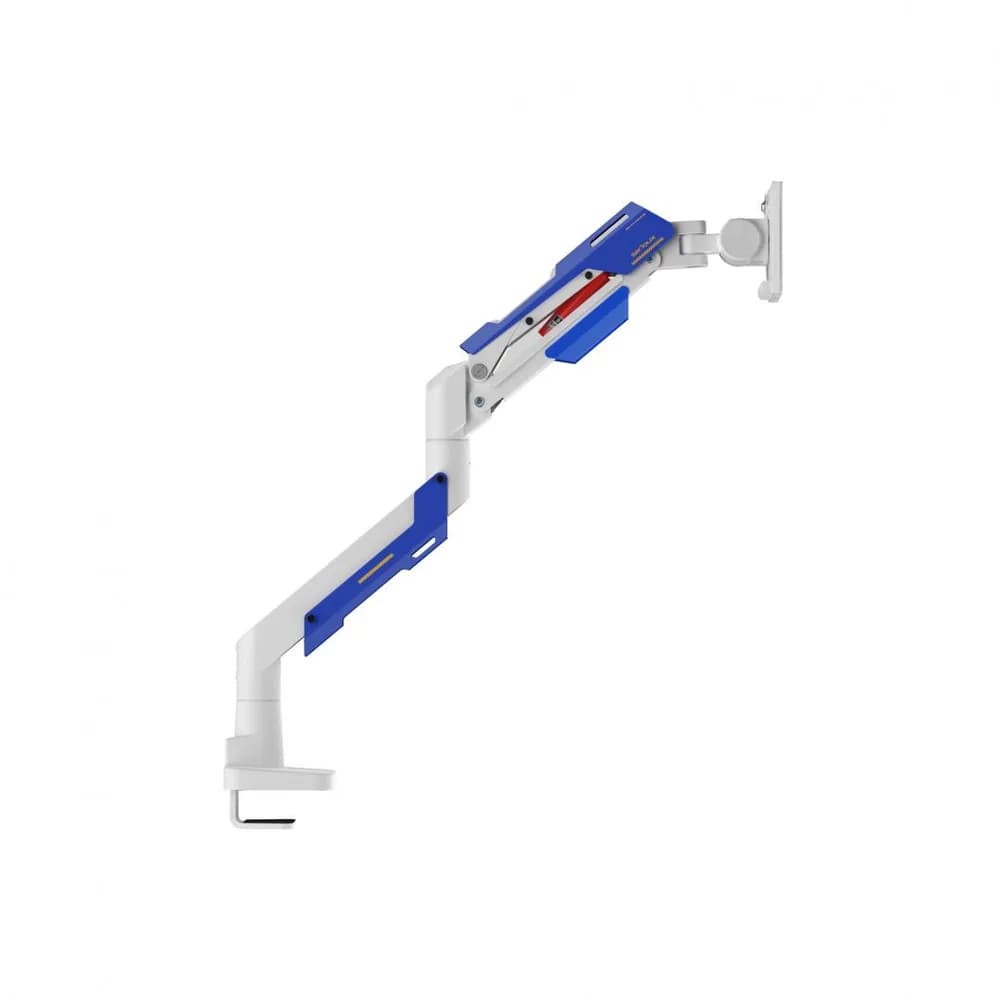 Suport monitor Serioux MM101-C012WH, arc cu gaz, compatibilitate dimensiune ecran 24"-57", greutate maximă suportata: 2~30 kg, VESA: 75x75, 100x100, 100x200, 200x100, 200x200, inclinare: +70°~-45°, pivotare: +90°~-90°, rotația ecranului: 360° — miniatură
