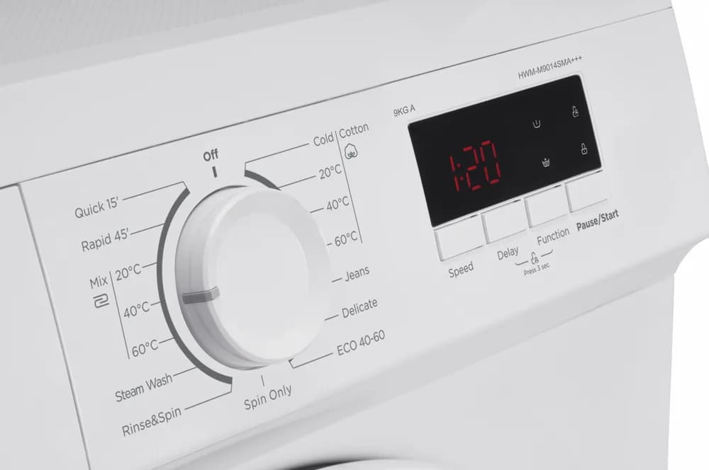 Masina de spalat rufe HEINNER HWM-M9014SMA+++, 9 kg, 1400 rpm, Clasa: A, Alb — miniatură