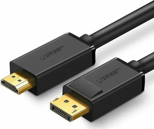 CABLU video Ugreen, "DP101" DP (T) la HDMI (T) 4K la 30Hz, lungime 3m, negru "10203" - 6957303812035