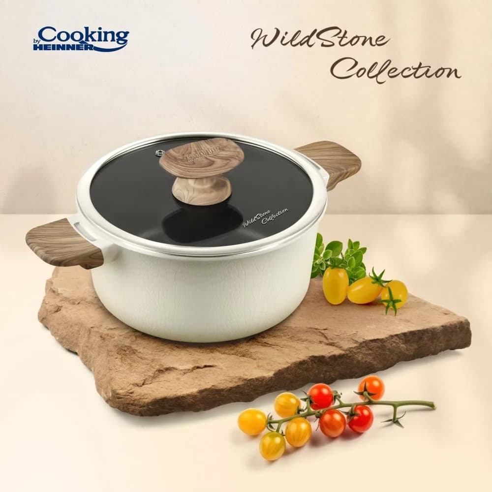 CRATITA ALUMINIU+CAPAC 20x9.5CM,2.5 L, WILD STONE, COOKING BY HEINNER — miniatură
