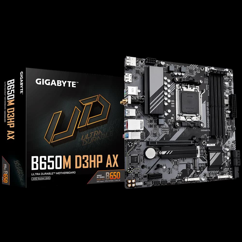 Placa de baza Gigabyte B650M D3HP AX, Socket AM5, DDR5, Micro-ATX