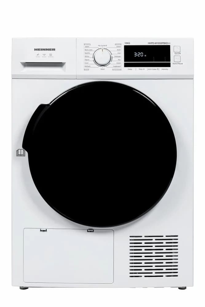 Uscator de rufe HEINNER HHPD-M10G5PBKD++, 10 kg, Clasa: D, Alb