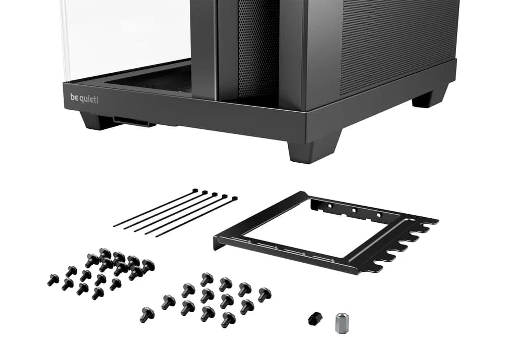 CARCASA be quiet "Light Base 500 LX Black", middle tower, gaming, fara sursa, suporta 10xfan, 4xfan inclus, USB Type-C x 1, USBx2, audio+mic, 7 sloturi expansiune, negru, "BGW85" — miniatură