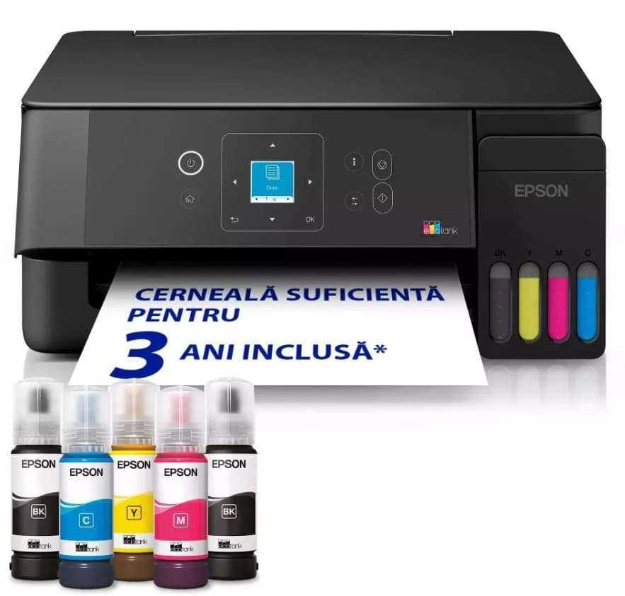 Multifunctional inkjet Epson EcoTank L3360, CISS, format A4, Color, USB + WIFI
