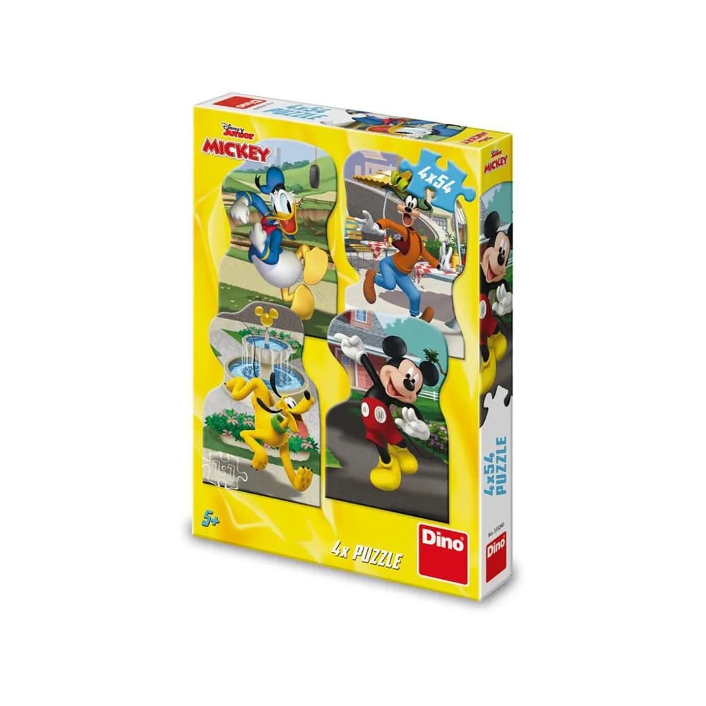 Puzzle 4x54 piese, Mickey - DINO TOYS