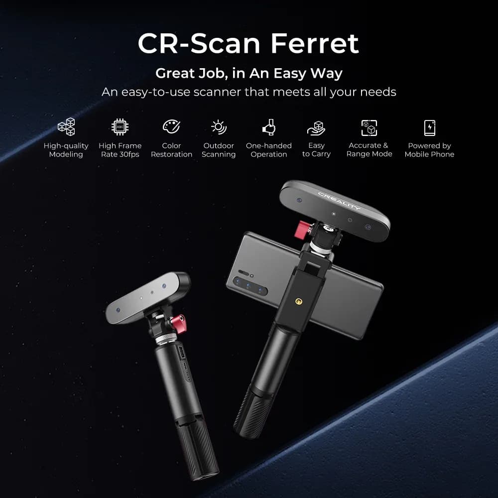 Scaner 3D Creality CR-Scan Ferret — miniatură