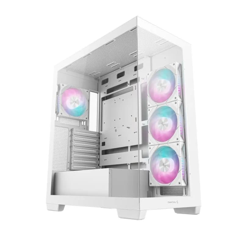 Carcasa DEEPCOOL CG580 4F WH, RGB, Mid Tower, White