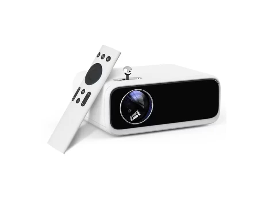Videoproiector led Xiaomi Wanbo Mini Pro, 250 ansi lumen, android 9.0, wifi, corectie 4 puncte, alb — miniatură