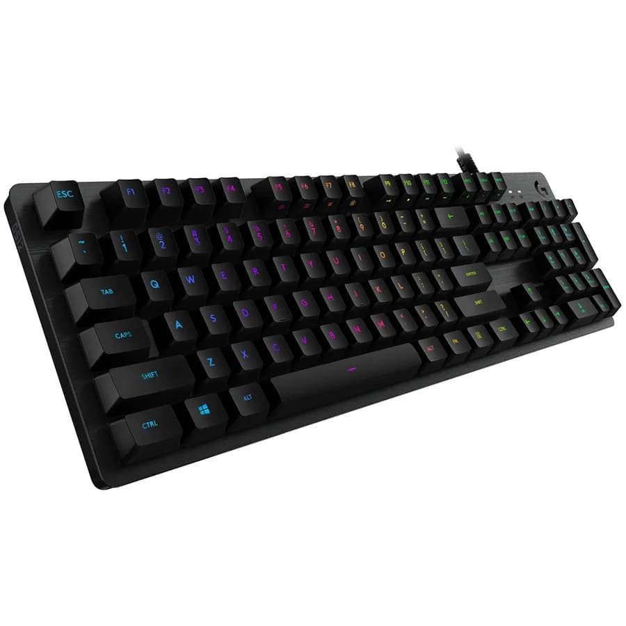LOGITECH G512 CARBON LIGHTSYNC RGB Mechanical Gaming Keyboard with GX Brown switches-CARBON-US INTL-USB "920-009352"