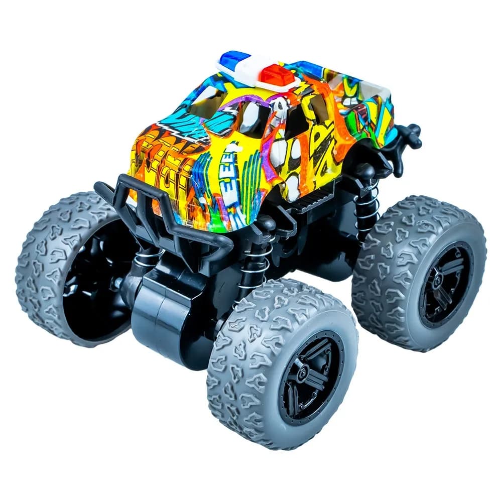 Jeep-uri Politie, cu frictiune, 8.8x8.2x7.8 cm, 8 buc/set — miniatură