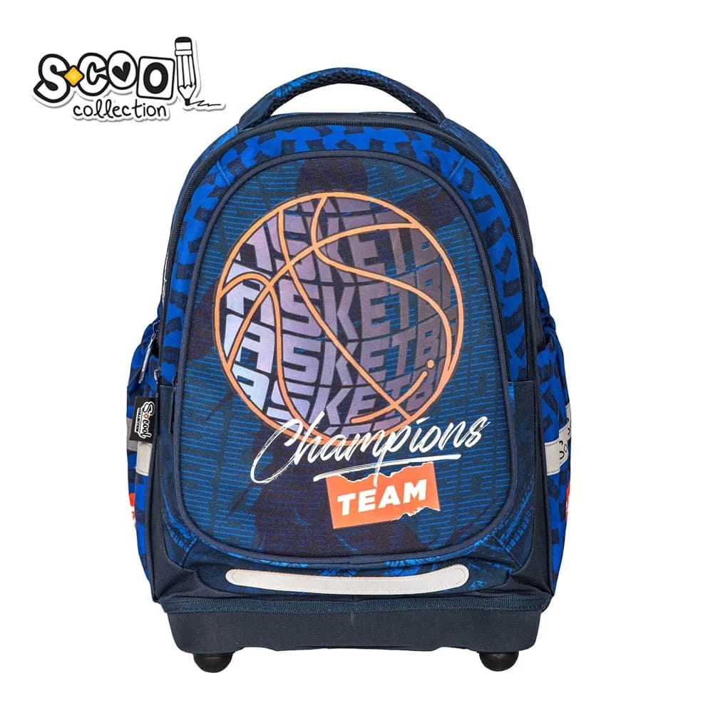 Ghiozdan anatomic, 38x39x19.5 cm, BASKETBALL - S-COOL