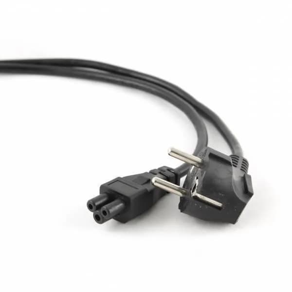 CABLU alimentare GEMBIRD notebook 1m, intrare Shucko, iesire C5, 16A, certificare VDE, bulk, black, "PC-186-ML12-1M" — miniatură