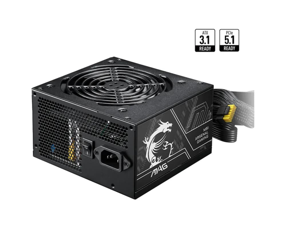 MSI MAG A650BN PCIE5 II 650W BRONZE PSU "MAG A650BN PCIE5 II" — miniatură
