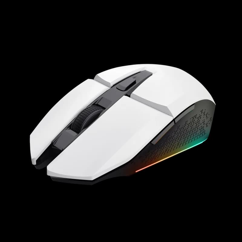 MOUSE Trust GXT110W FELOX 4800 DPI, alb "TR-25069" — miniatură