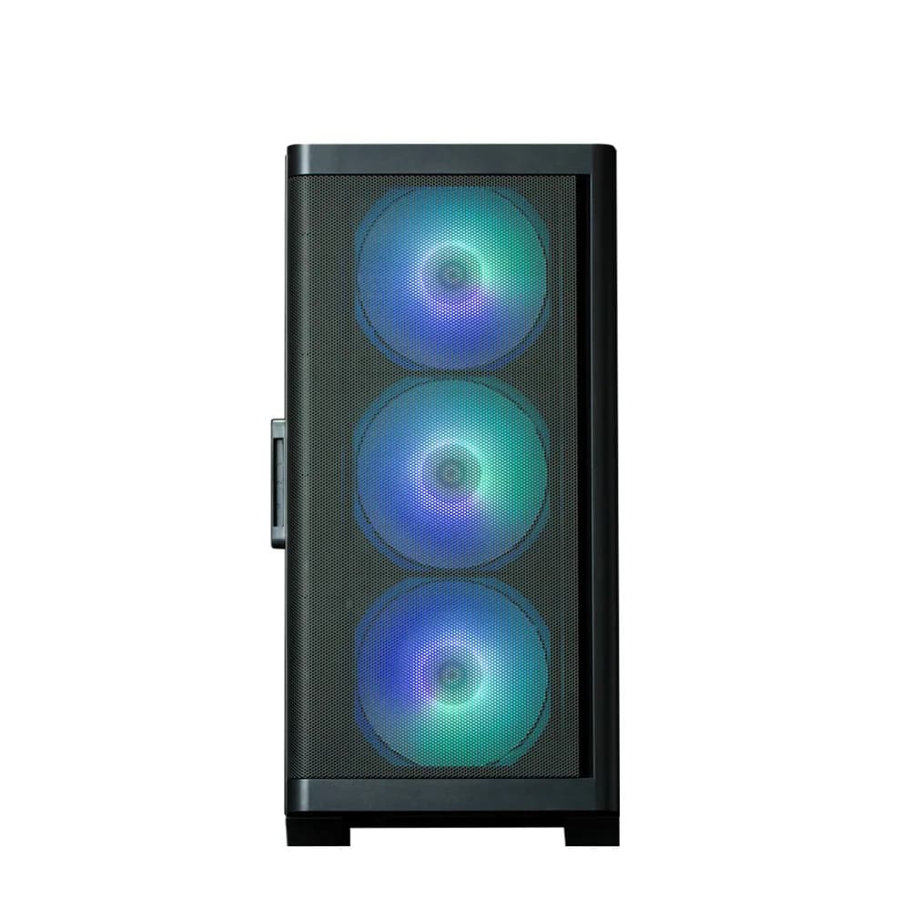 CARCASA Zalman "M4", mini tower, gaming, fara sursa, suporta 8xfan, 6xfan inclus, PSU shroud, USB 3.1 gen1 x 2, USB 2.0 x 1, audio+mic, negru, "M4 Black" — miniatură
