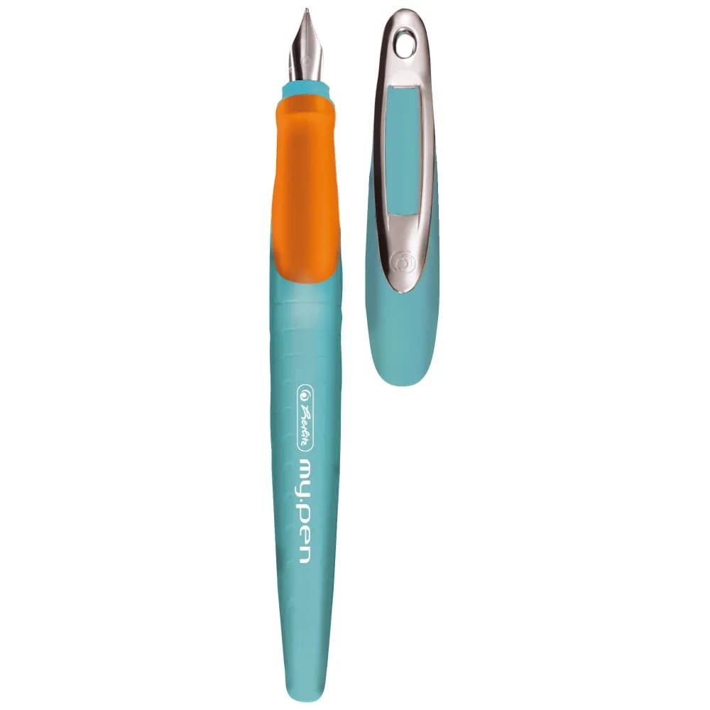 Stilou My.Pen penita L turcoaz/orange - blister — miniatură