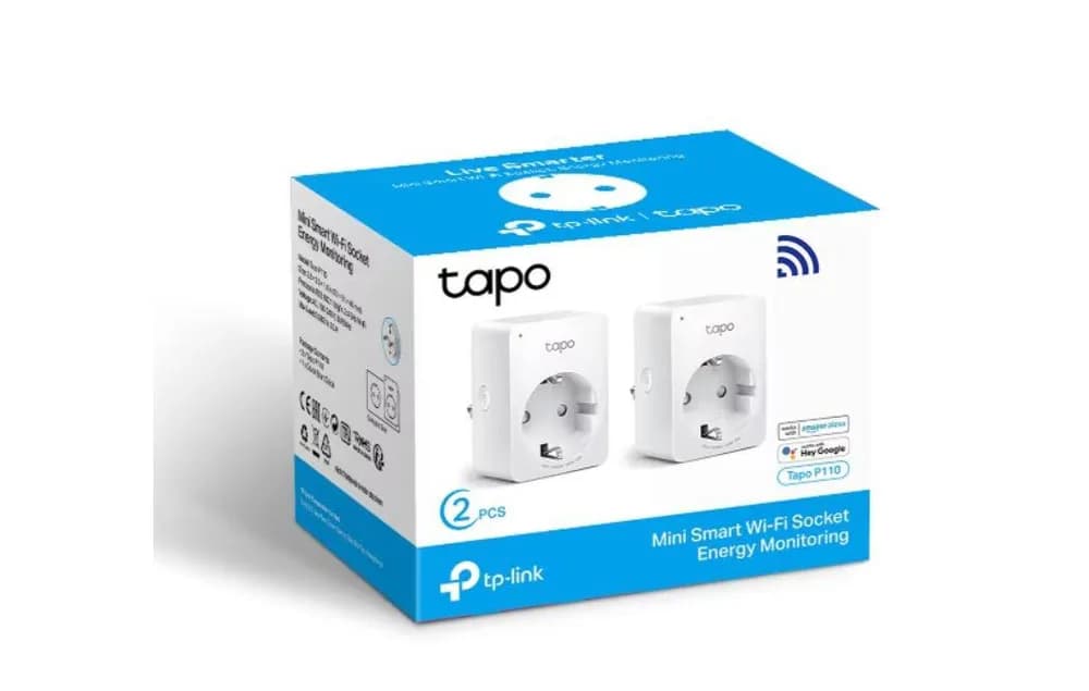 TP-Link MINI SMART WI-FI SOCKET TAPO P110(2-PACK), Protocol: IEEE 802.11b/g/n, Bluetooth 4.2 (doar pentru onboarding), 2.4 GHz, Cerințe de sistem: Android 4.4 sau o versiune mai recentă, iOS 9.0 sau o versiune mai recentă, Cerinte de alimentare: AC 220-240 V~50/60 Hz 10 A. — miniatură