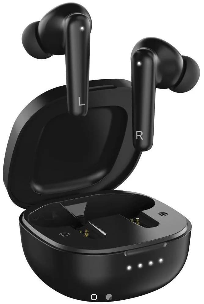 Casti Genius HS-M910BT True Wireless, intraauriculare, microfon, Bluetooth 5.0, USB C, negru — miniatură