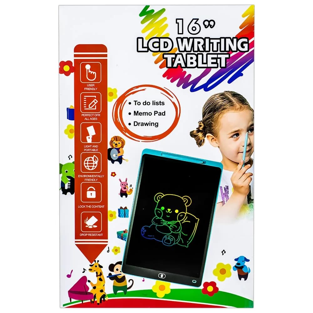 Tablita pentru scris, LCD, 16 inch, cu baterii — miniatură